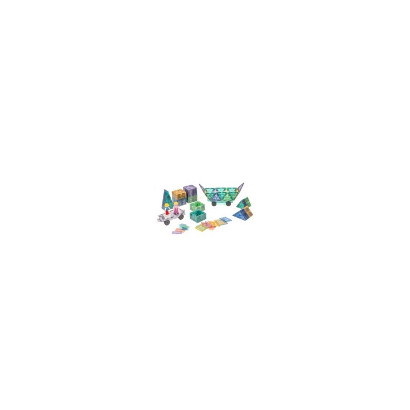 Magnetic Building Blocks 110 pieces glitter