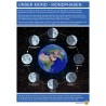 Unser Mond - Mondphasen - Plakat 50 x 70 cm - Deutsch