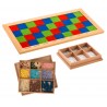 Large multiplication board with beads and numbers