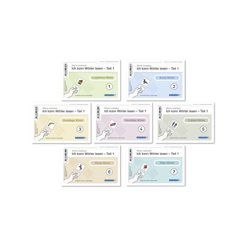 I can read words Part 1 - My reading boxes 1-7 in the set