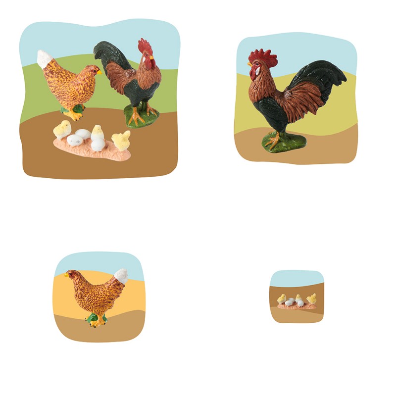 Huhn Familie Wachstumspuzzle