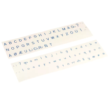 kópia z Aufgedruckte Buchstaben (rot) - Druckschrift