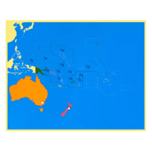 Puzzle map Oceania