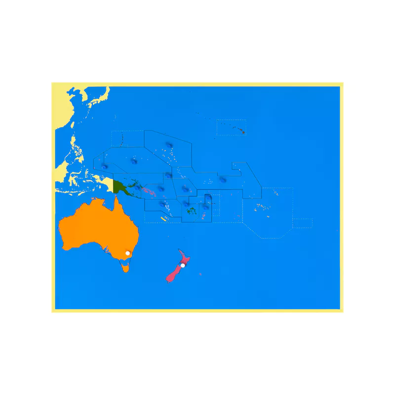 Puzzle map Oceania