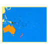 Puzzle map Oceania