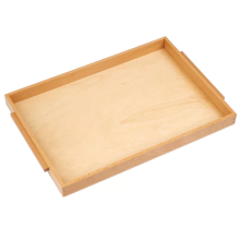 Einfaches Holztablett: groß