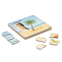 Growth puzzle coconut palm