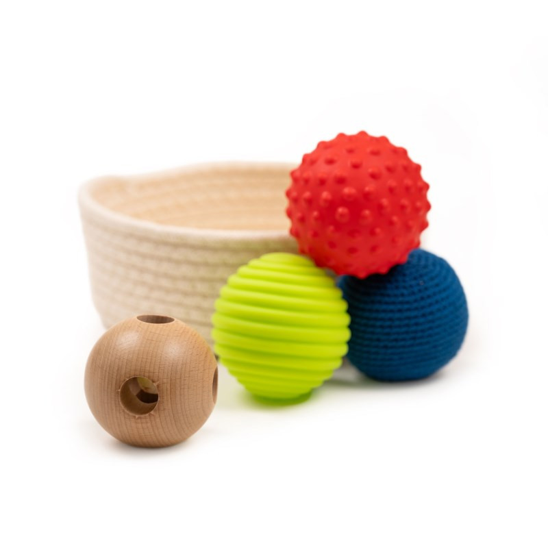 Korb mit Bällen