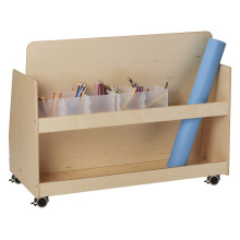 Rolling cart for pens and paper