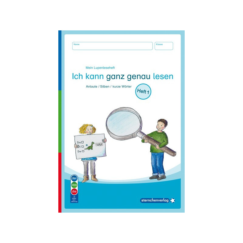 My Magnifying Reading Book 1 - I Can Read Very Precisely - Edition with Article Marking (DaZ)