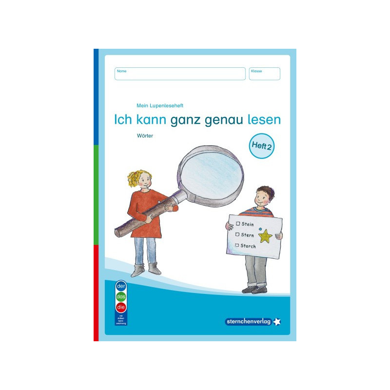 Mein Lupenleseheft 2 - Ich kann ganz genau lesen - Wörter - Ausgabe mit Artikelkennzeichnung (DaZ)