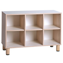 Montessori shelf with 6 compartments (105 cm)