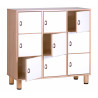 Montessori cabinet with 9 compartments