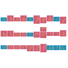 Sandpaper letters Simplified initial font