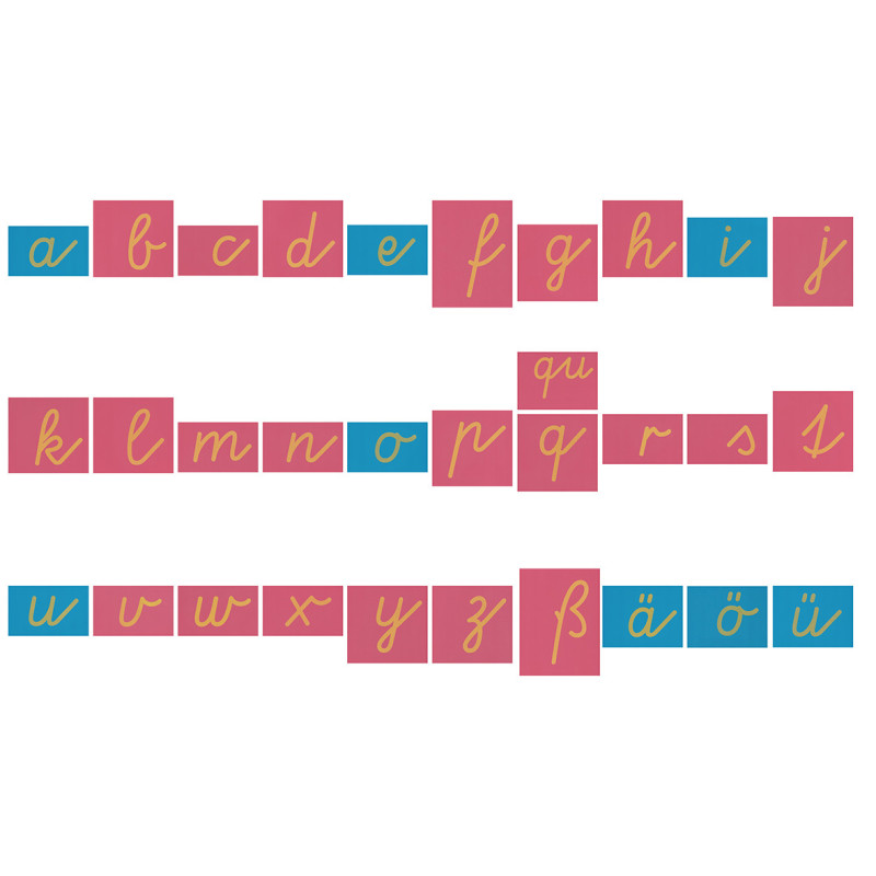 Sandpaper letters Simplified initial font