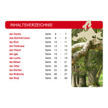 Card file animals Europe