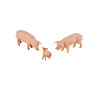 Animal family pig - figures