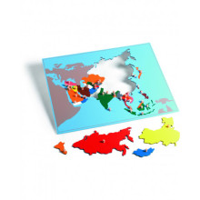 Puzzlekarte Asien