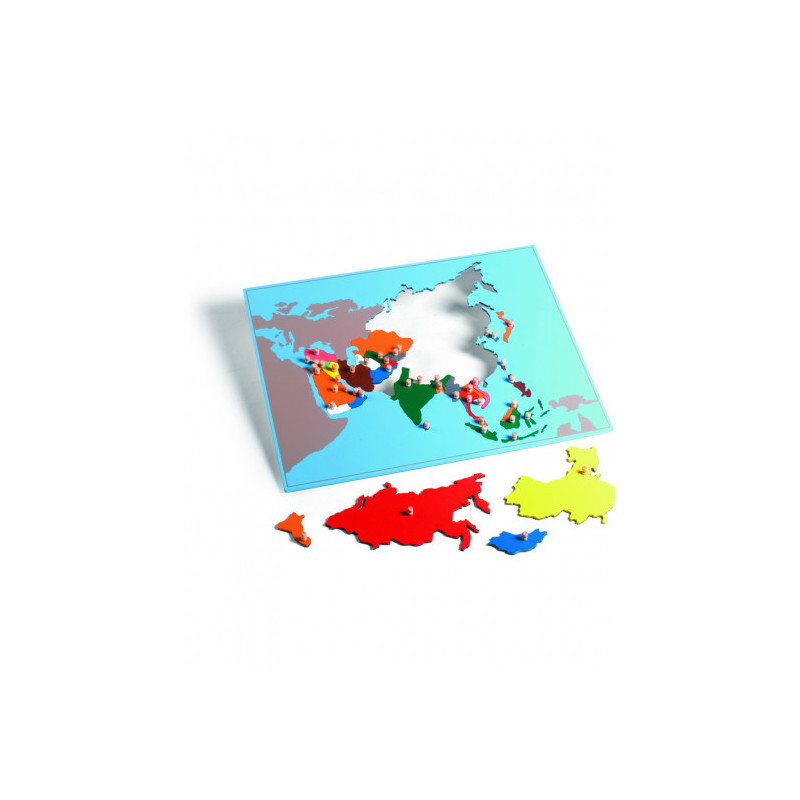 Puzzle mapa Ázie