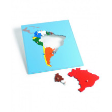 Puzzle mapa Južná Amerika