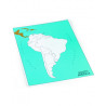 Control card of South America: Labeled in English