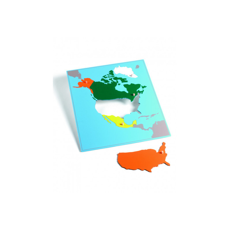 Puzzlekarte Nordamerika