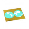 Control card of the world: Labeled in English