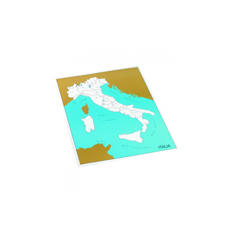 Kontrollkarte von Italien: Hauptstädte
