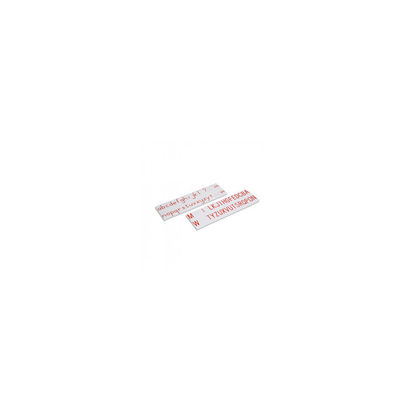 Printed letters international version, red (GAM)