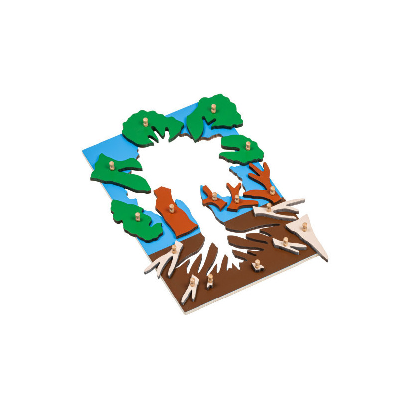 Puzzle súprava - Strom, List, Kvety