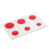Deployments for the geometric chest of drawers red and white