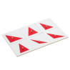 Deployments for the geometric chest of drawers red and white