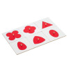 Deployments for the geometric chest of drawers red and white