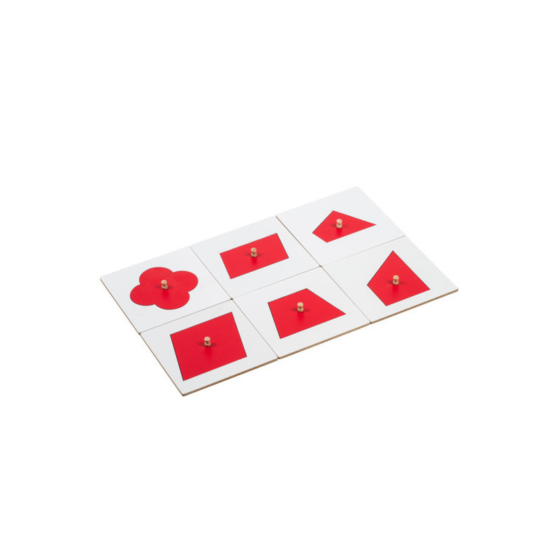 Deployments for the geometric chest of drawers red and white