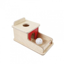 Holzkasten mit Ablage