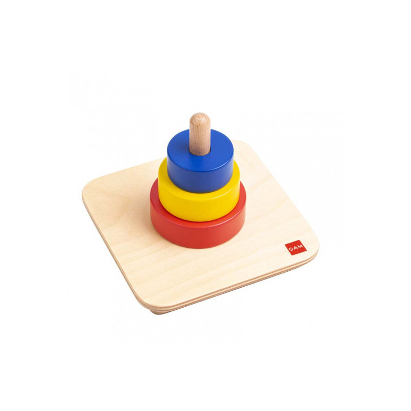 Tri pláty na vertikálnom kolíku