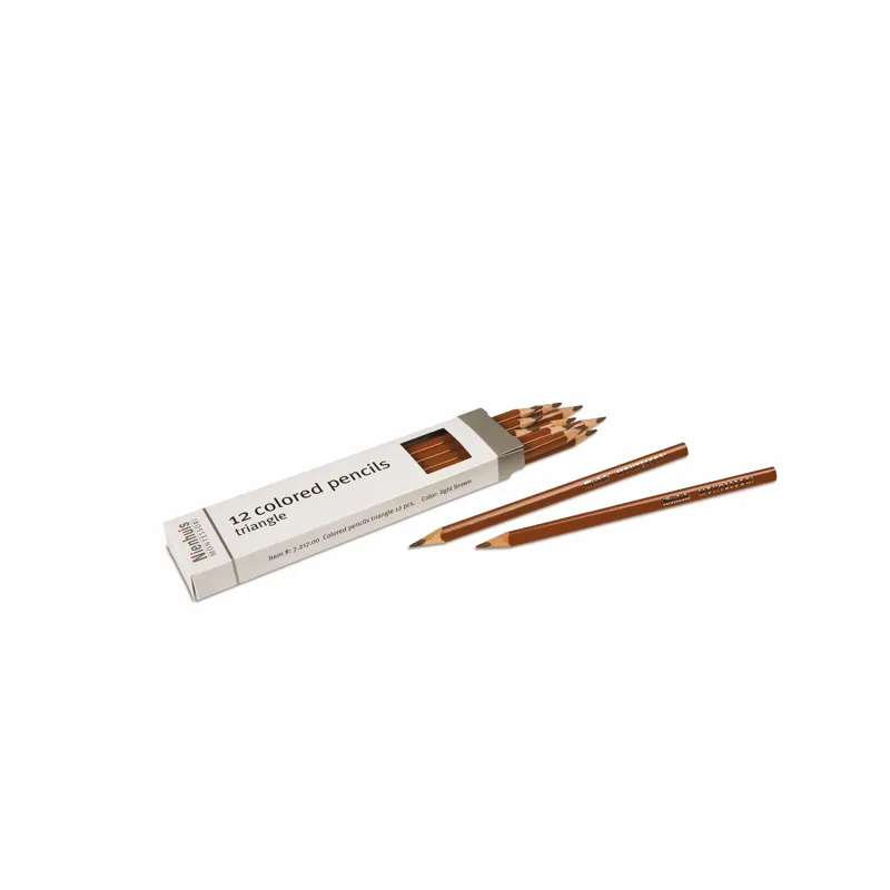 Triangular Colored Pencil: Light Brown (12)