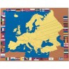 Steckkarten Europa Beschriftung ENGLISCH