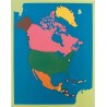 Puzzle Map Of North America