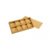 Box of 8 equal compartments / 32 color plates