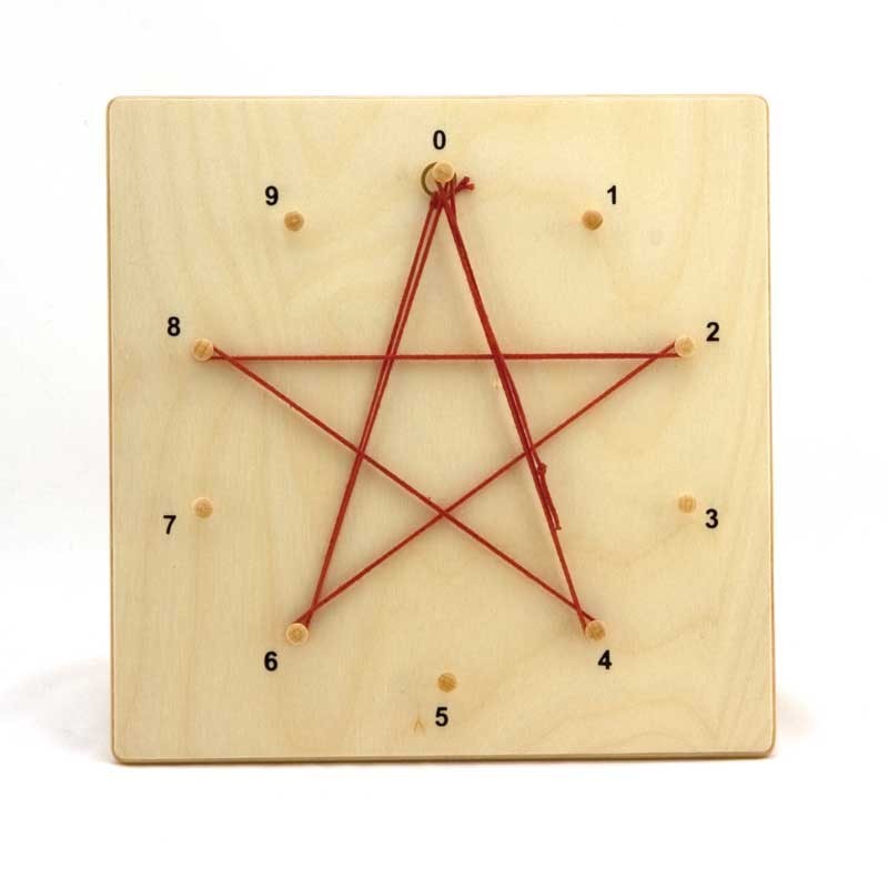 Zahlenstern 10 HOLZ Druck