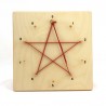 Zahlenstern 10 HOLZ Druck