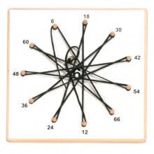 Number star with foils