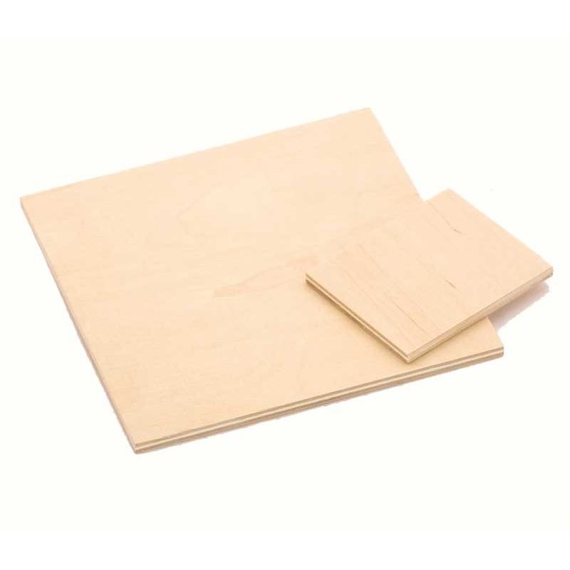 Wooden tablets 16 x 16 cm sharp corners