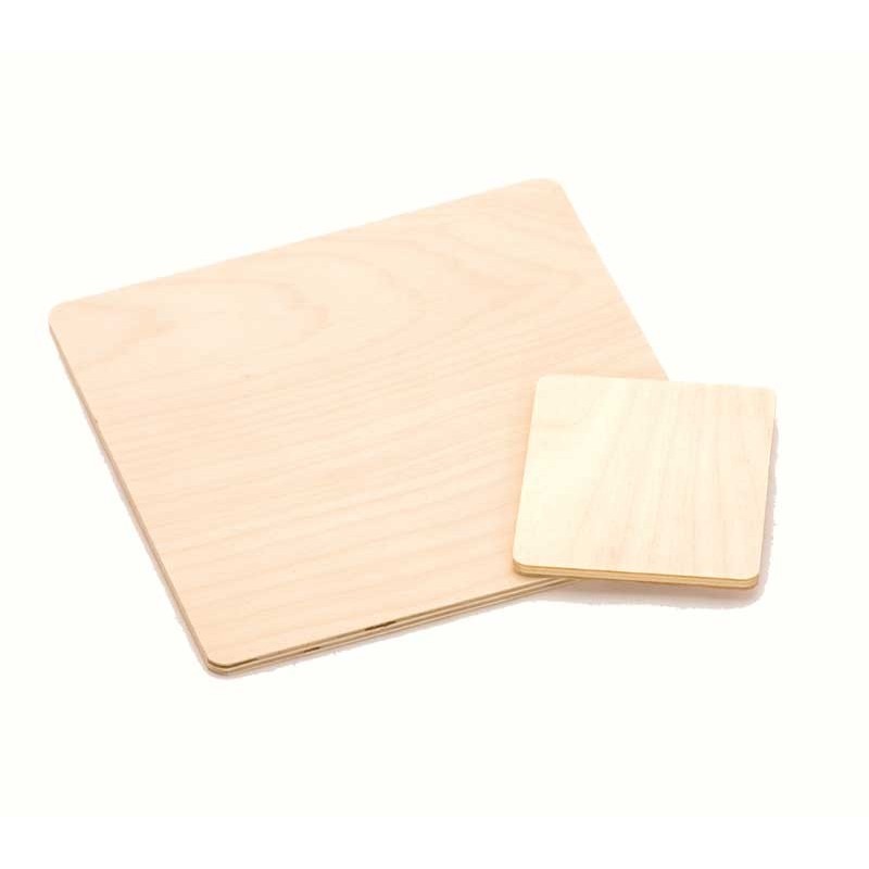 Holztäfelchen 10 x 12 cm  abgerundete Ecken