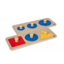 Puzzlesatz mit kombinierten Figuren