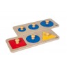Puzzlesatz mit kombinierten Figuren