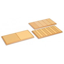 Sada 3 hmatových doštičiek (drsné - hladké)