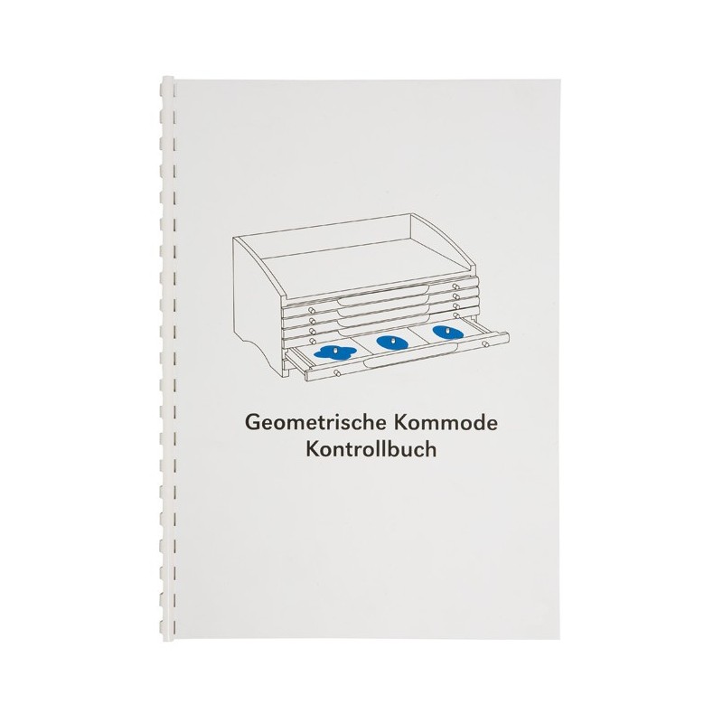 Control book for the geometric chest of drawers