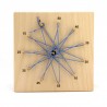 Number stars painted in wooden box
